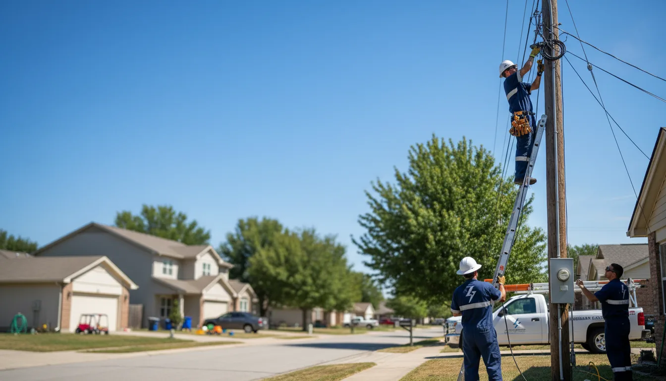Residential electrician providing installation services in Calvin, PA